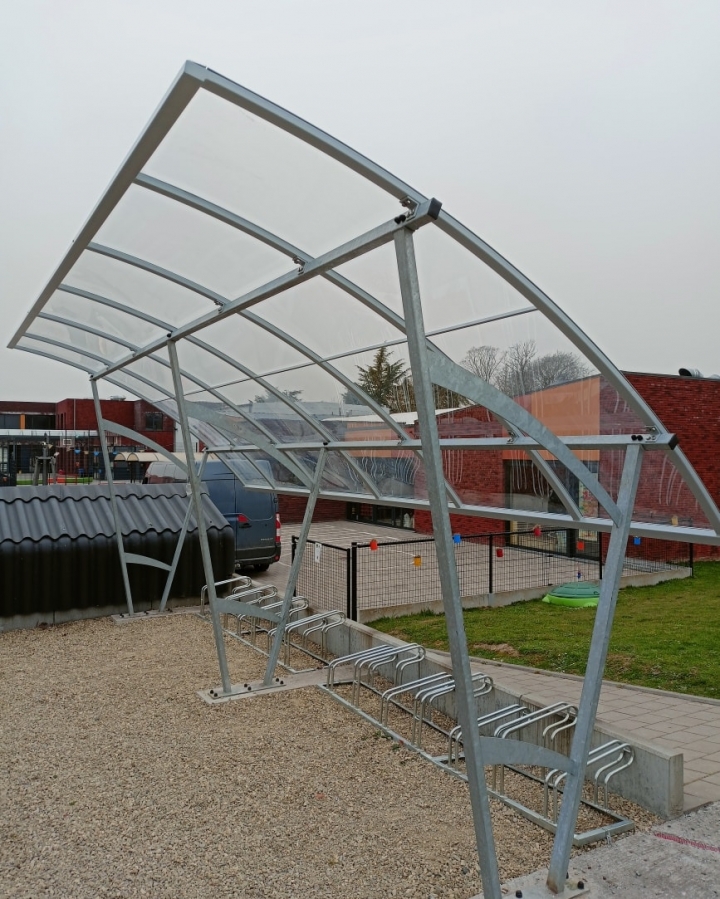 Fietsenstalling dak