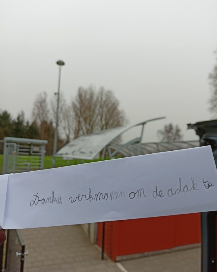 Fietsenstalling dak